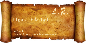 Ligeti Ráhel névjegykártya